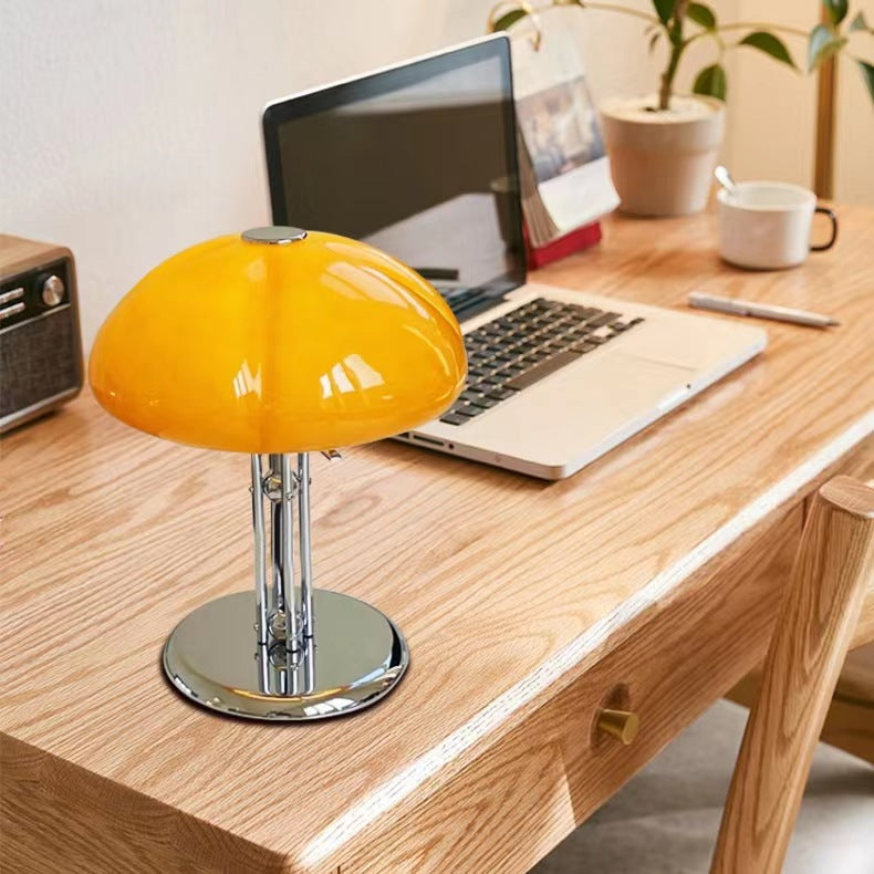 Mid-Century Table Lamp with Hemispherical LED