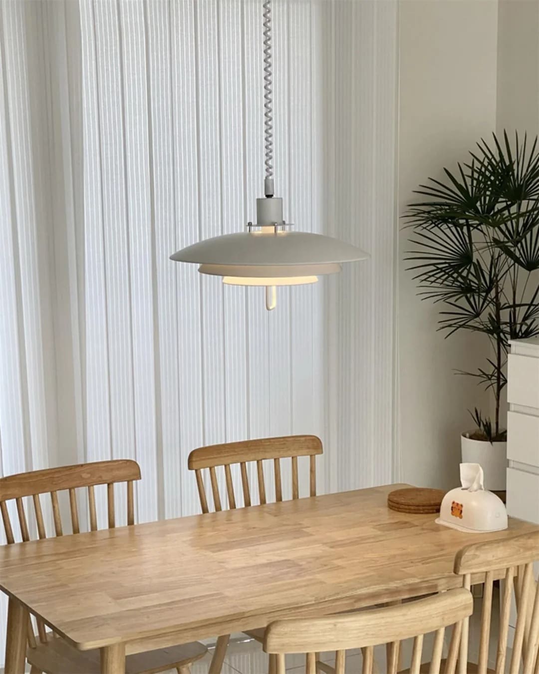 Scandinavian Dual-Disc Layered Pendant Light