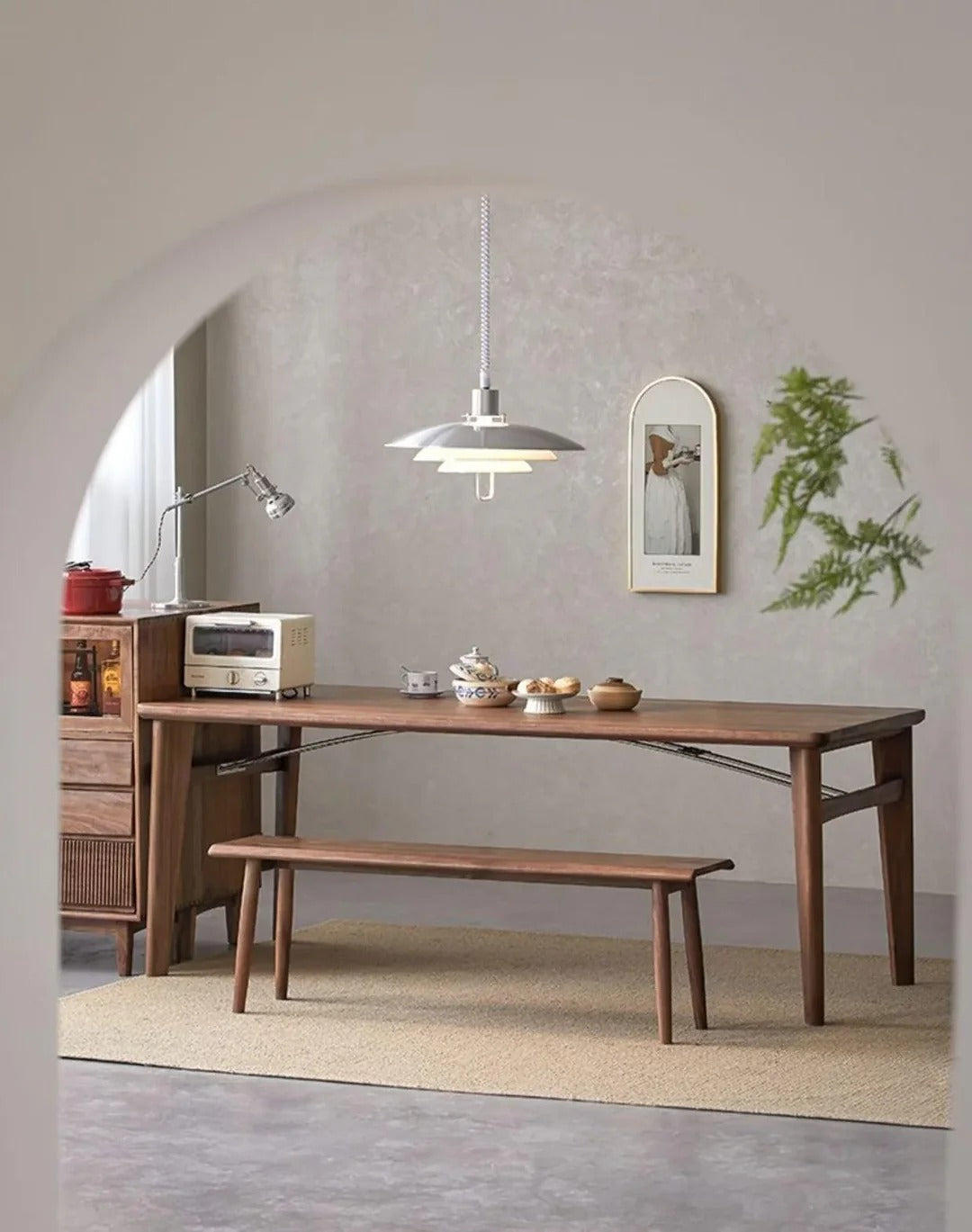 Scandinavian Dual-Disc Layered Pendant Light
