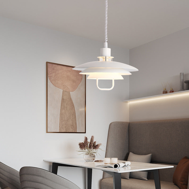 Scandinavian Dual-Disc Layered Pendant Light