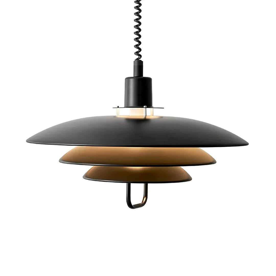 Scandinavian Dual-Disc Layered Pendant Light