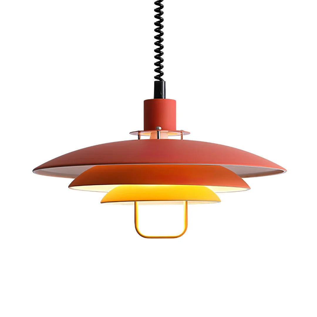 Scandinavian Dual-Disc Layered Pendant Light