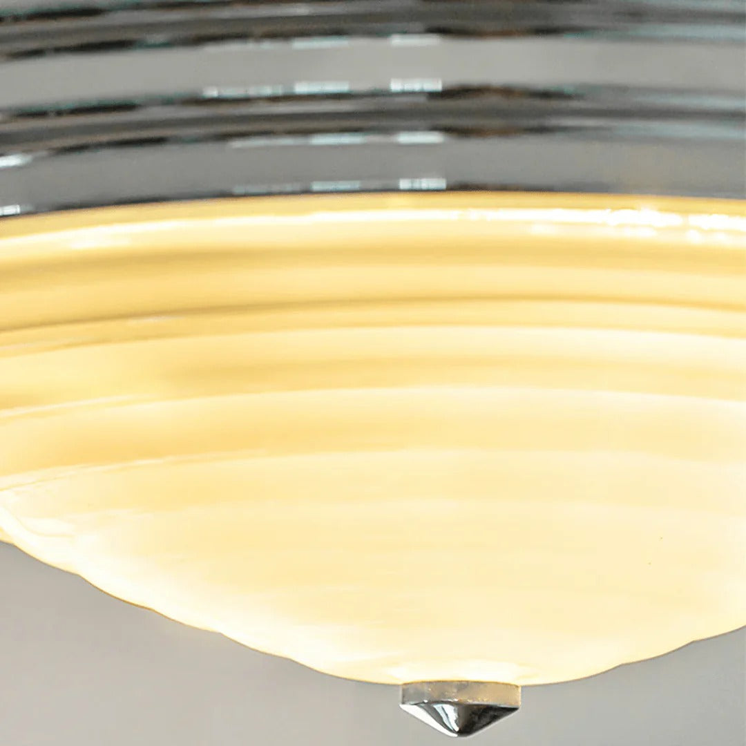 Flush Mount Art Deco Cone-Shaped Ceiling Light