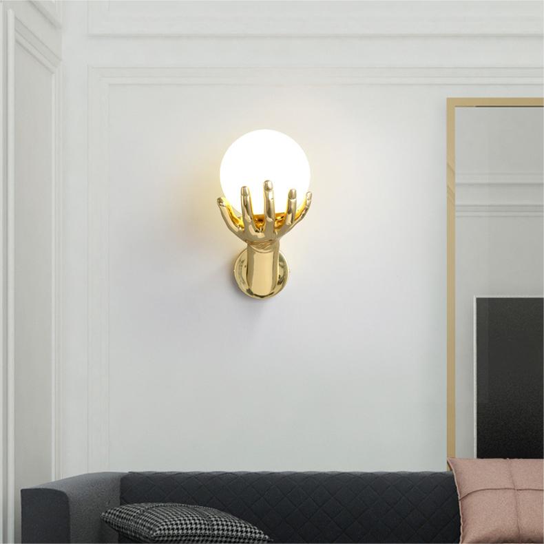 Stylish Copper Hand Wall Light