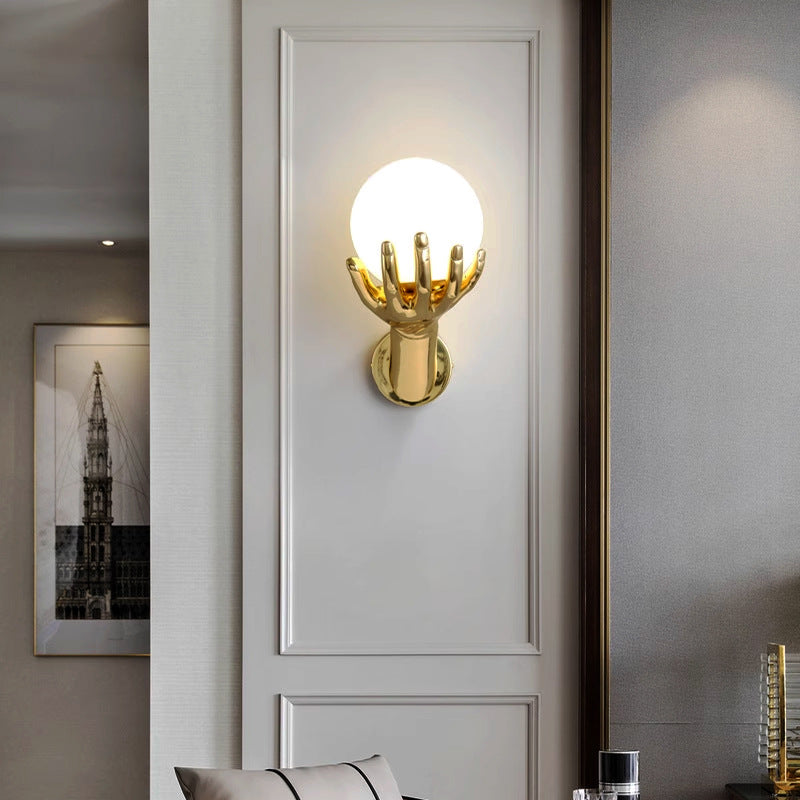 Stylish Copper Hand Wall Light