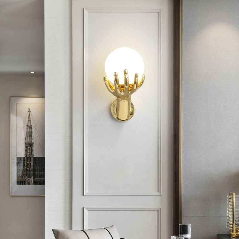 Stylish Copper Hand Wall Light