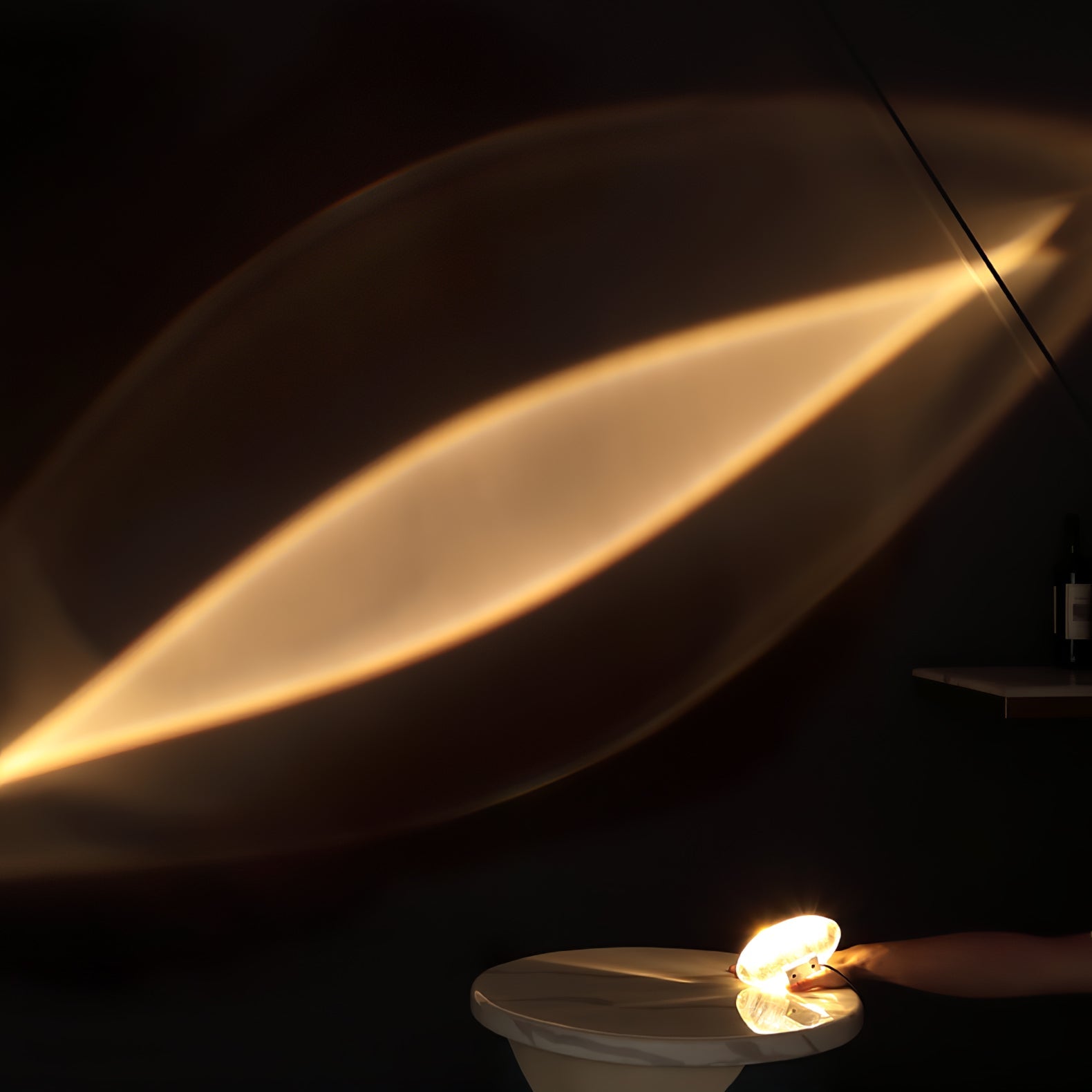 Table Lamp – Minimalist Oval & Rectangular LED