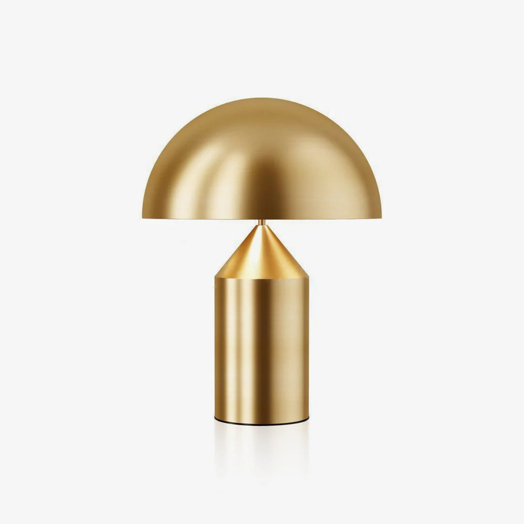 Table Lamp with Minimalist Hemispherical Shade