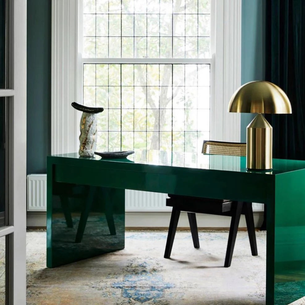 Table Lamp with Minimalist Hemispherical Shade