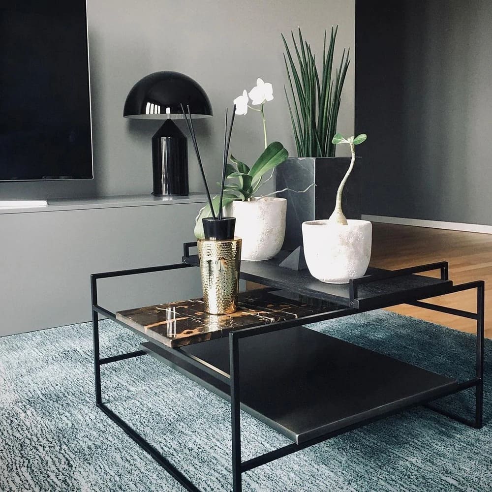 Table Lamp with Minimalist Hemispherical Shade