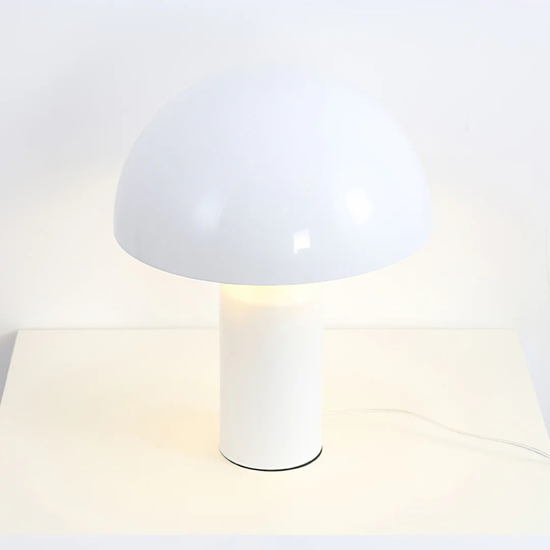Table Lamp with Minimalist Hemispherical Shade
