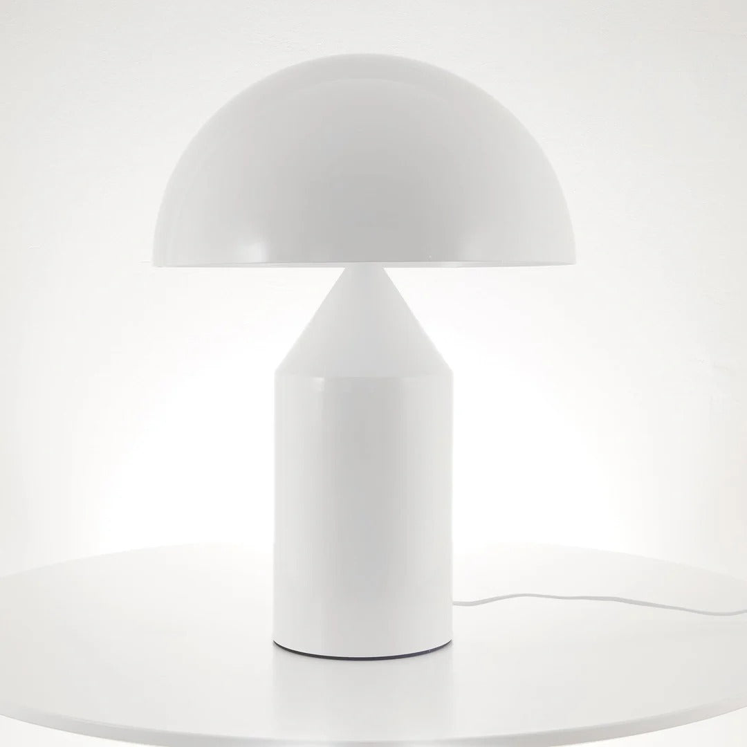 Table Lamp with Minimalist Hemispherical Shade