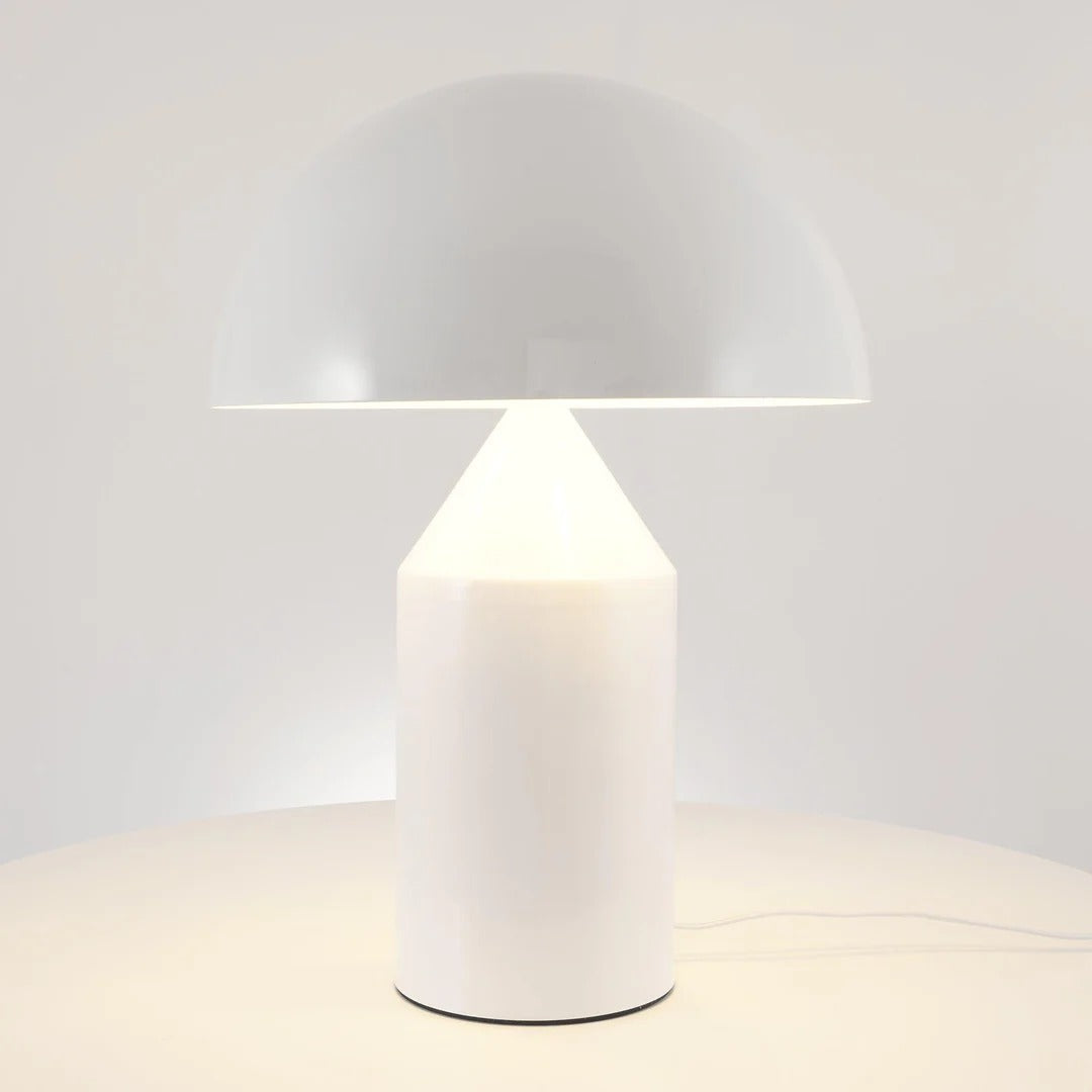 Table Lamp with Minimalist Hemispherical Shade