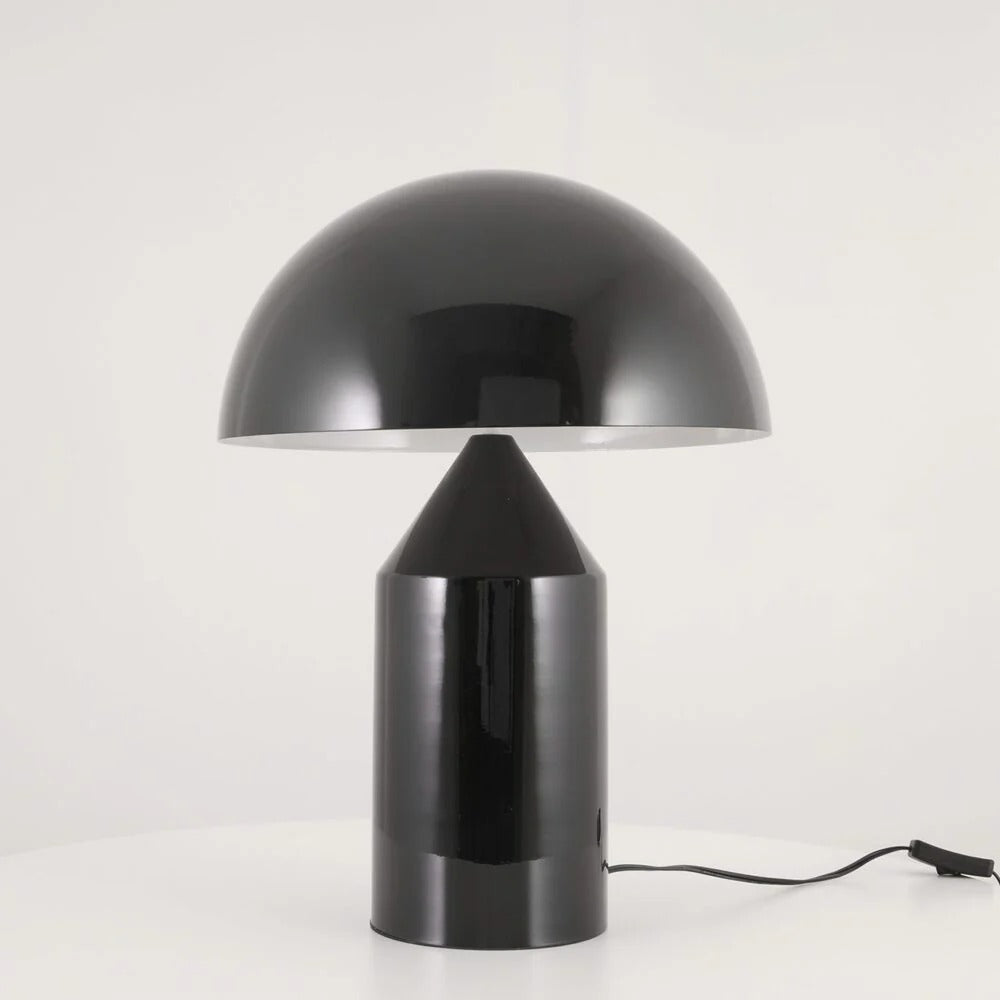 Table Lamp with Minimalist Hemispherical Shade