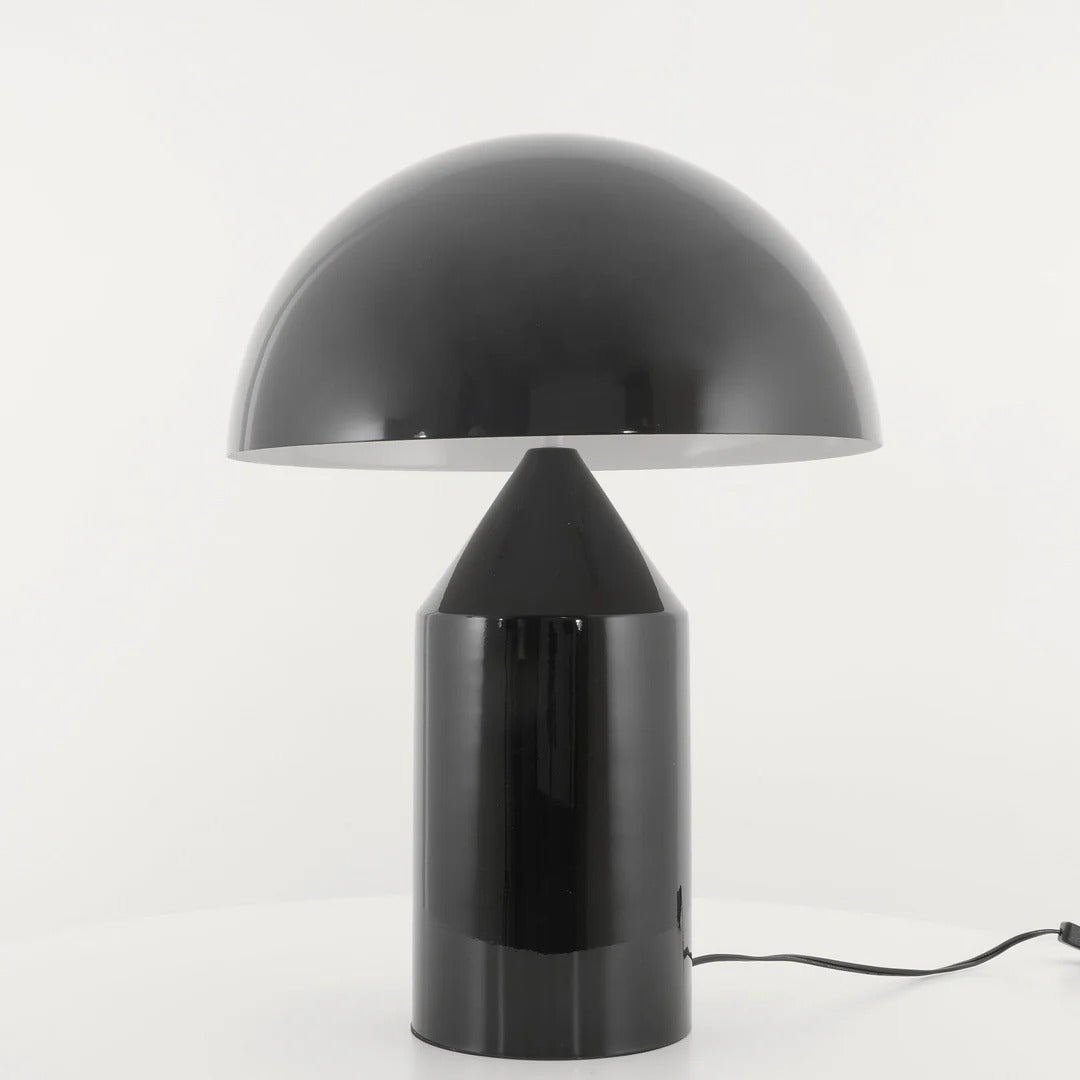 Table Lamp with Minimalist Hemispherical Shade