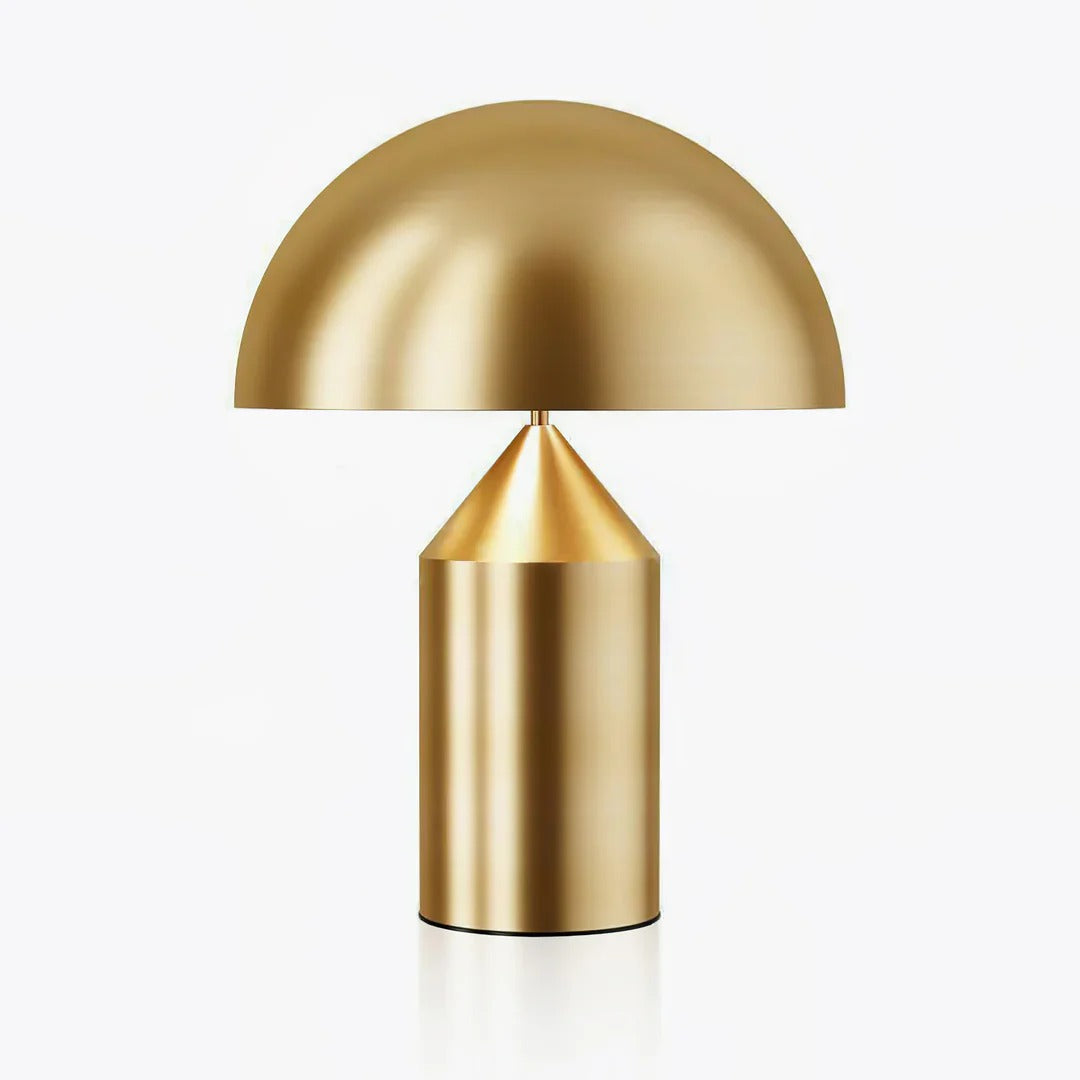 Table Lamp with Minimalist Hemispherical Shade