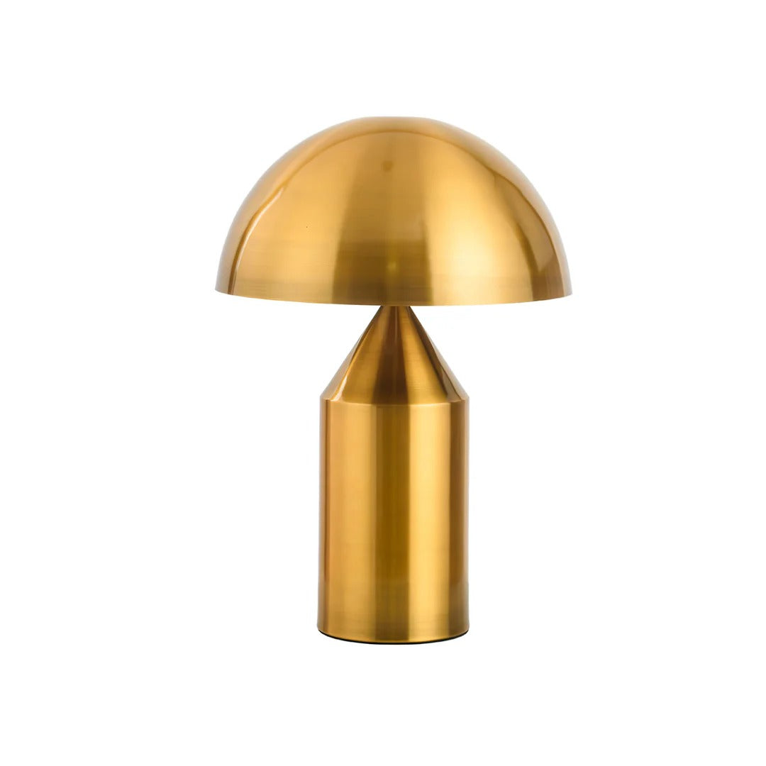Table Lamp with Minimalist Hemispherical Shade