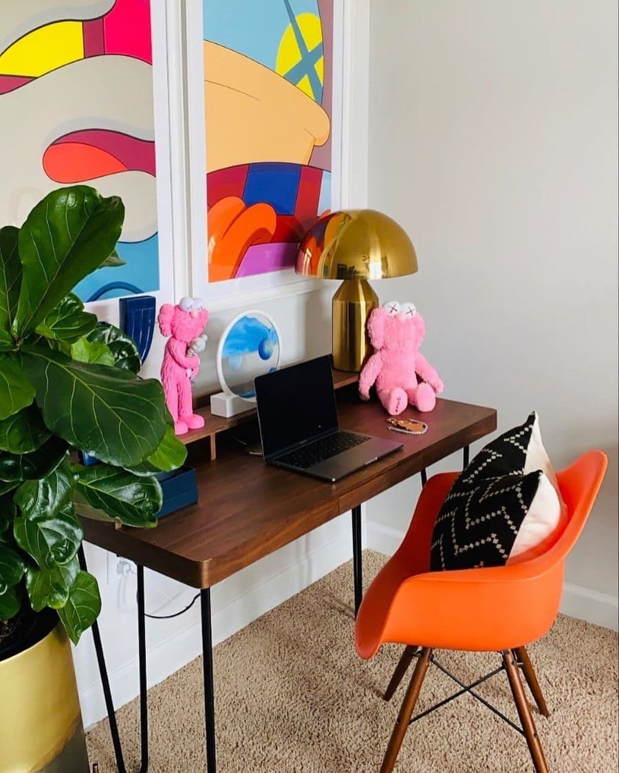 Table Lamp with Minimalist Hemispherical Shade