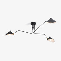 Minimalist Semi-Flush Mount Fixture – Tilted Cone