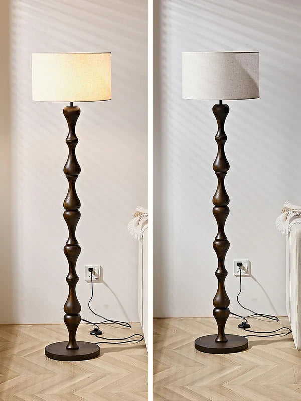 Timeless Charm Log Floor Lamp