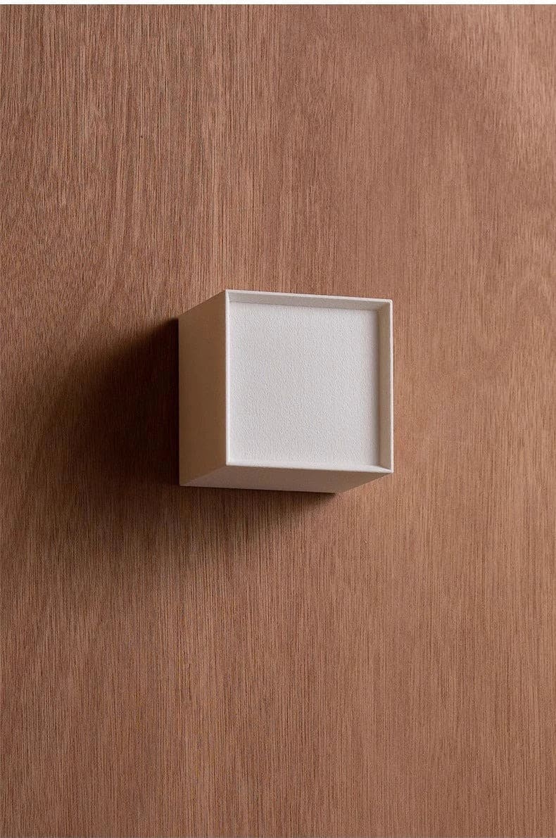 Modern Minimalist Cube Wall Sconce – Adjustable LED