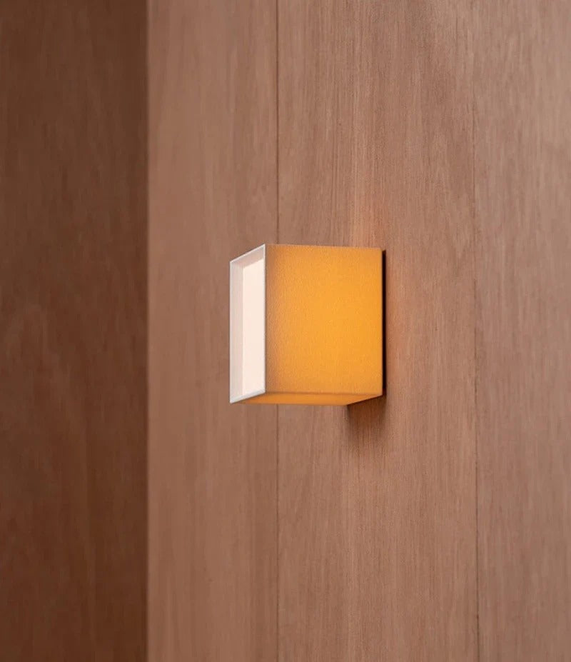 Modern Minimalist Cube Wall Sconce – Adjustable LED