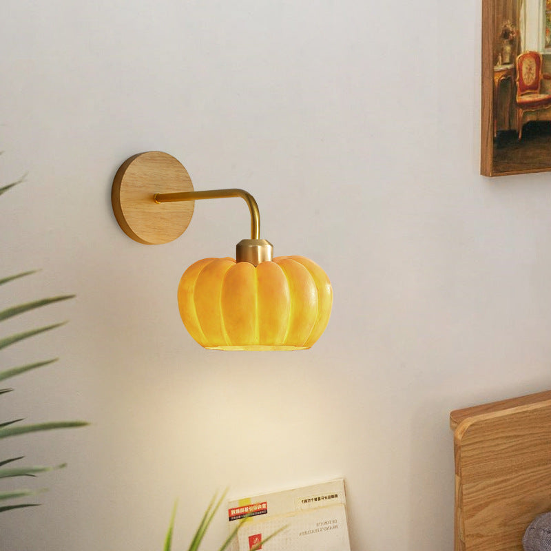 Unique Pumpkin Wall Light Fixture