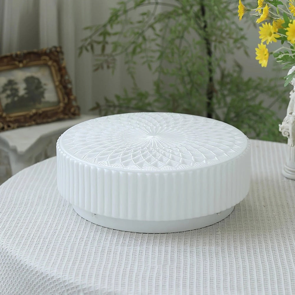 Vintage Cylindrical Embossed Flush Mount LED Light