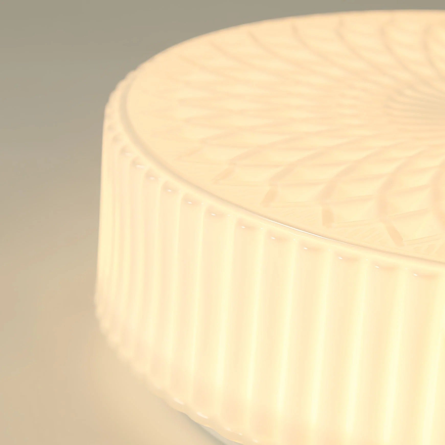Vintage Cylindrical Embossed Flush Mount LED Light