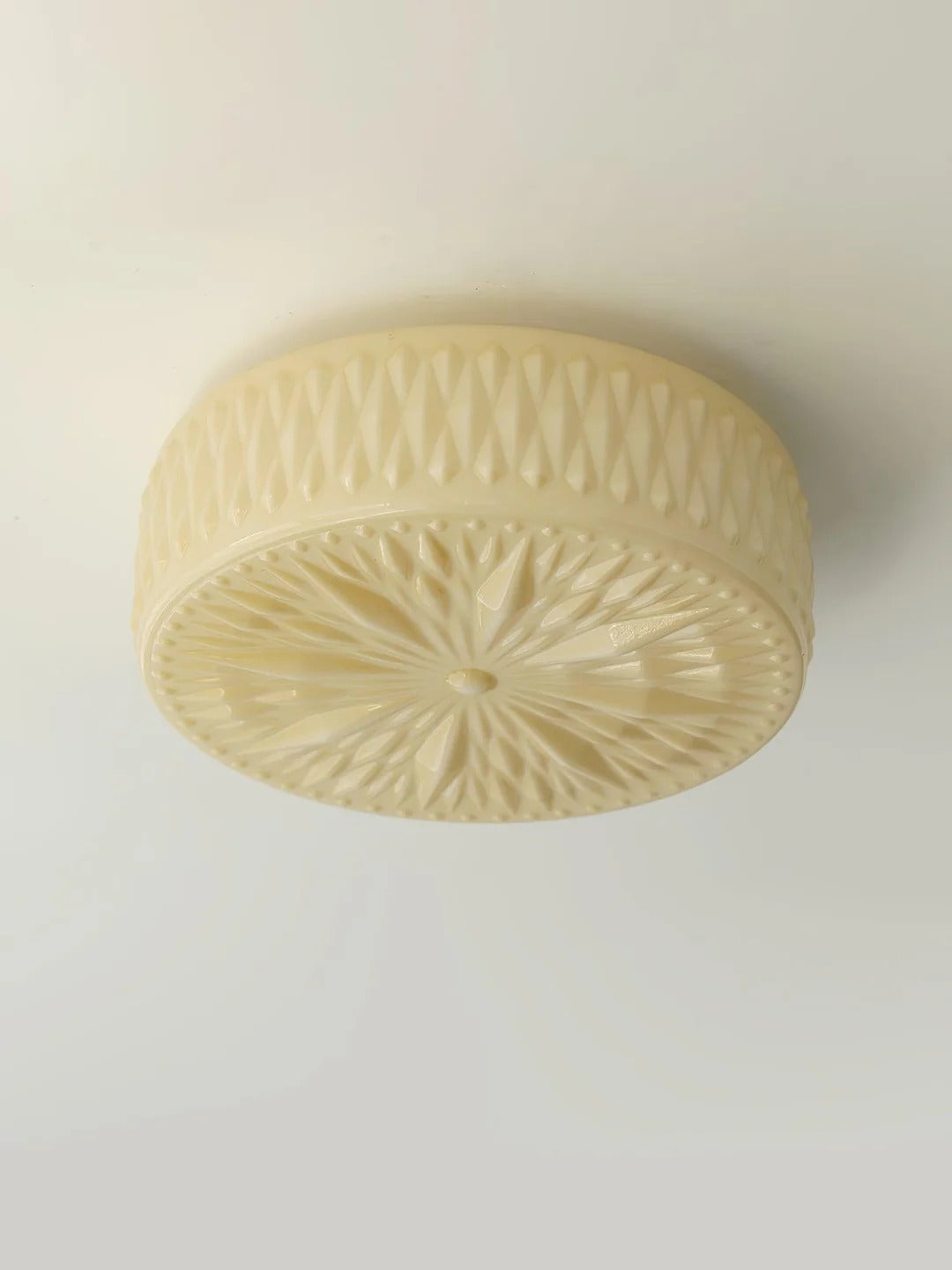 Vintage Cylindrical Embossed Flush Mount LED Light