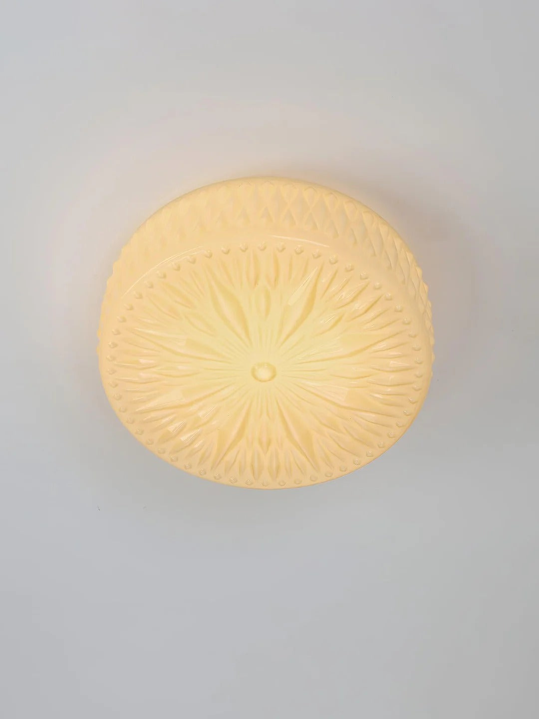 Vintage Cylindrical Embossed Flush Mount LED Light