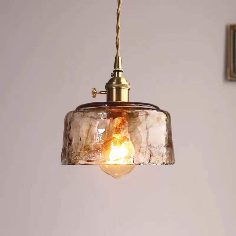 Pendant Light in Vintage Irregular Square Design
