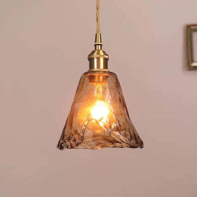 Pendant Light in Vintage Irregular Square Design