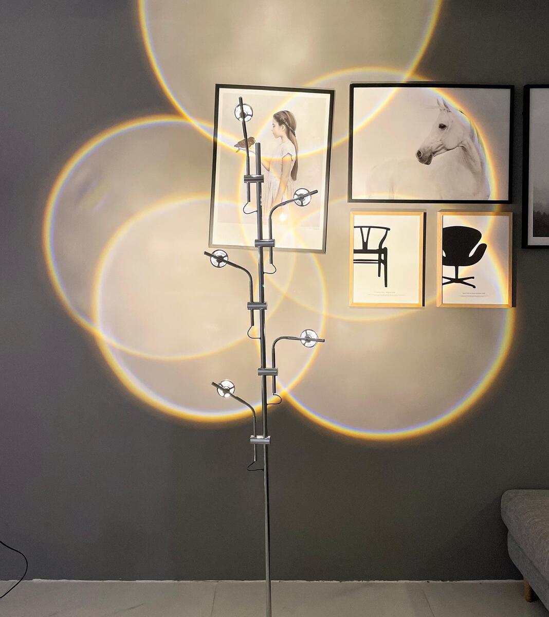 Industrial Floor Lamp – Horizontal LED Elements