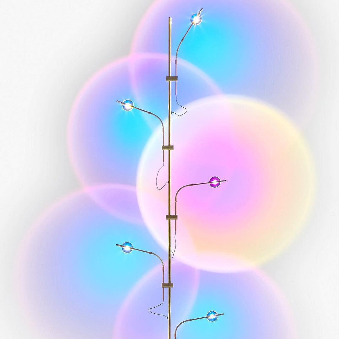 Industrial Floor Lamp – Horizontal LED Elements