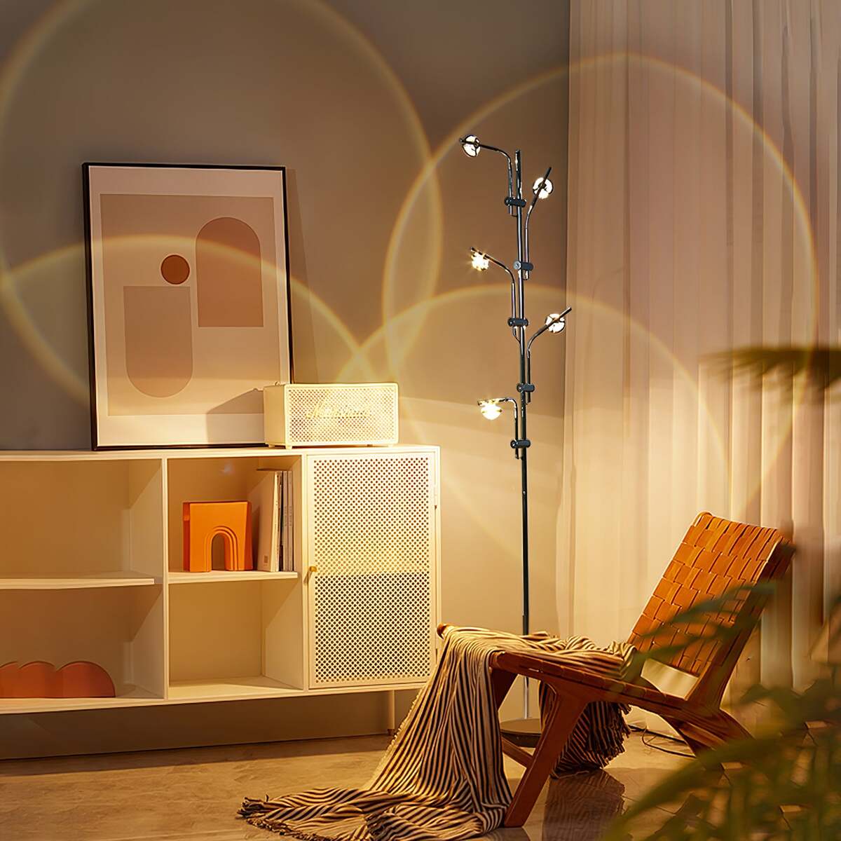Industrial Floor Lamp – Horizontal LED Elements