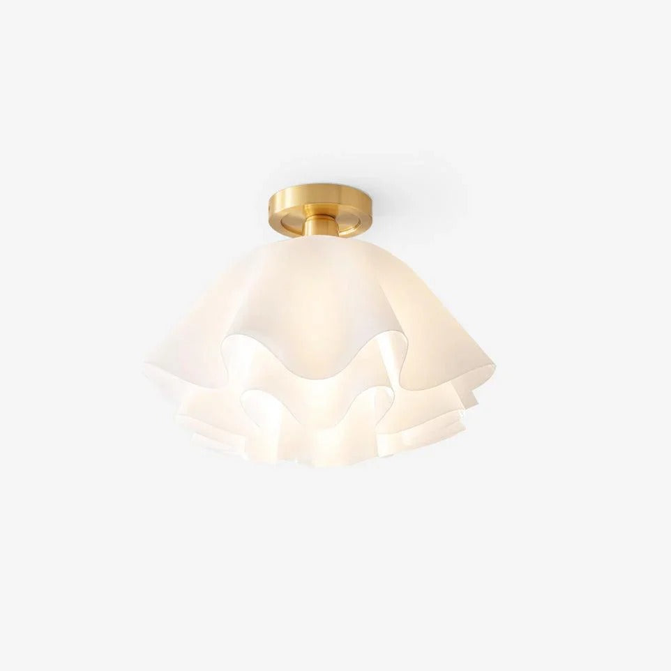 White Flower Ceiling Lamp - Vintage Style
