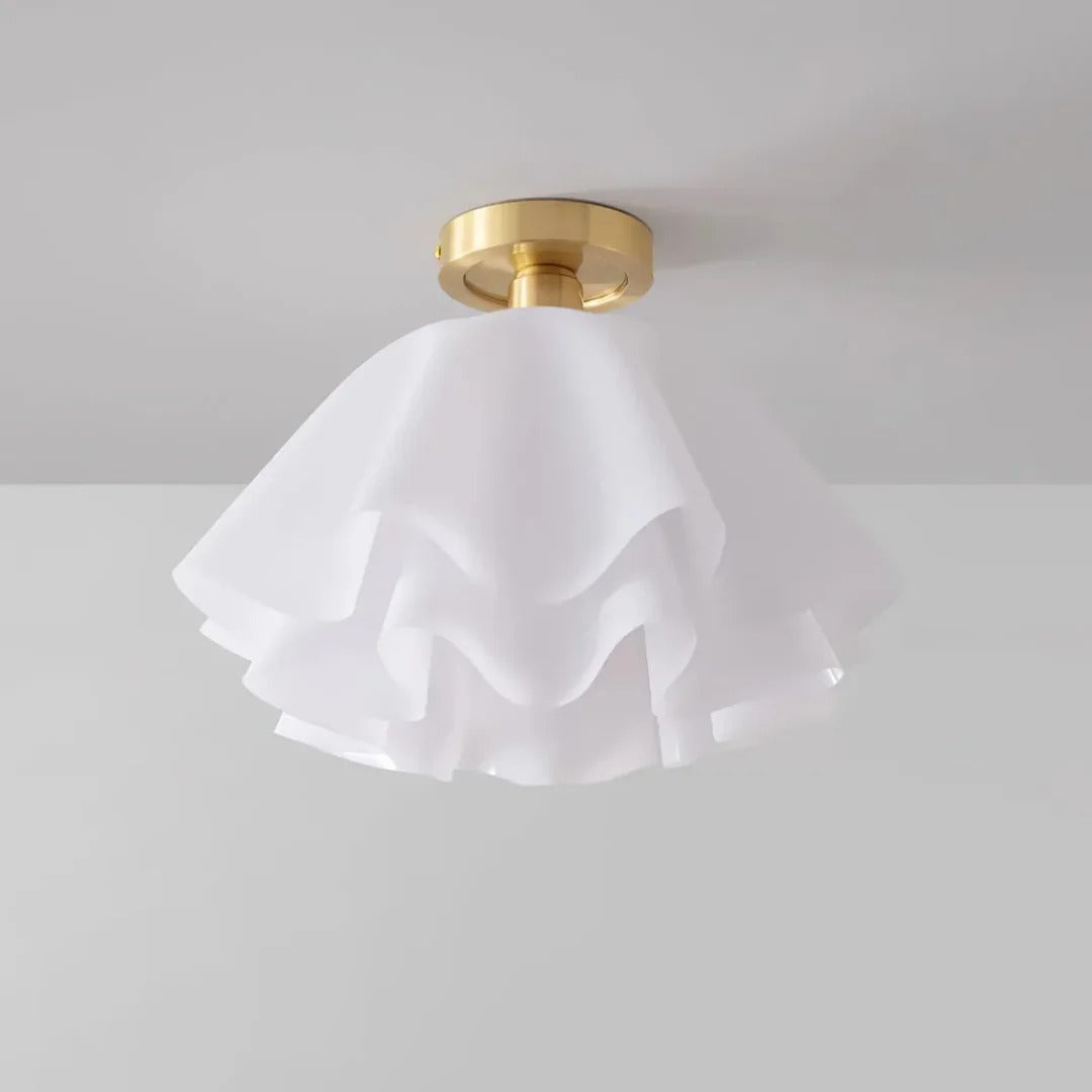 White Flower Ceiling Lamp - Vintage Style