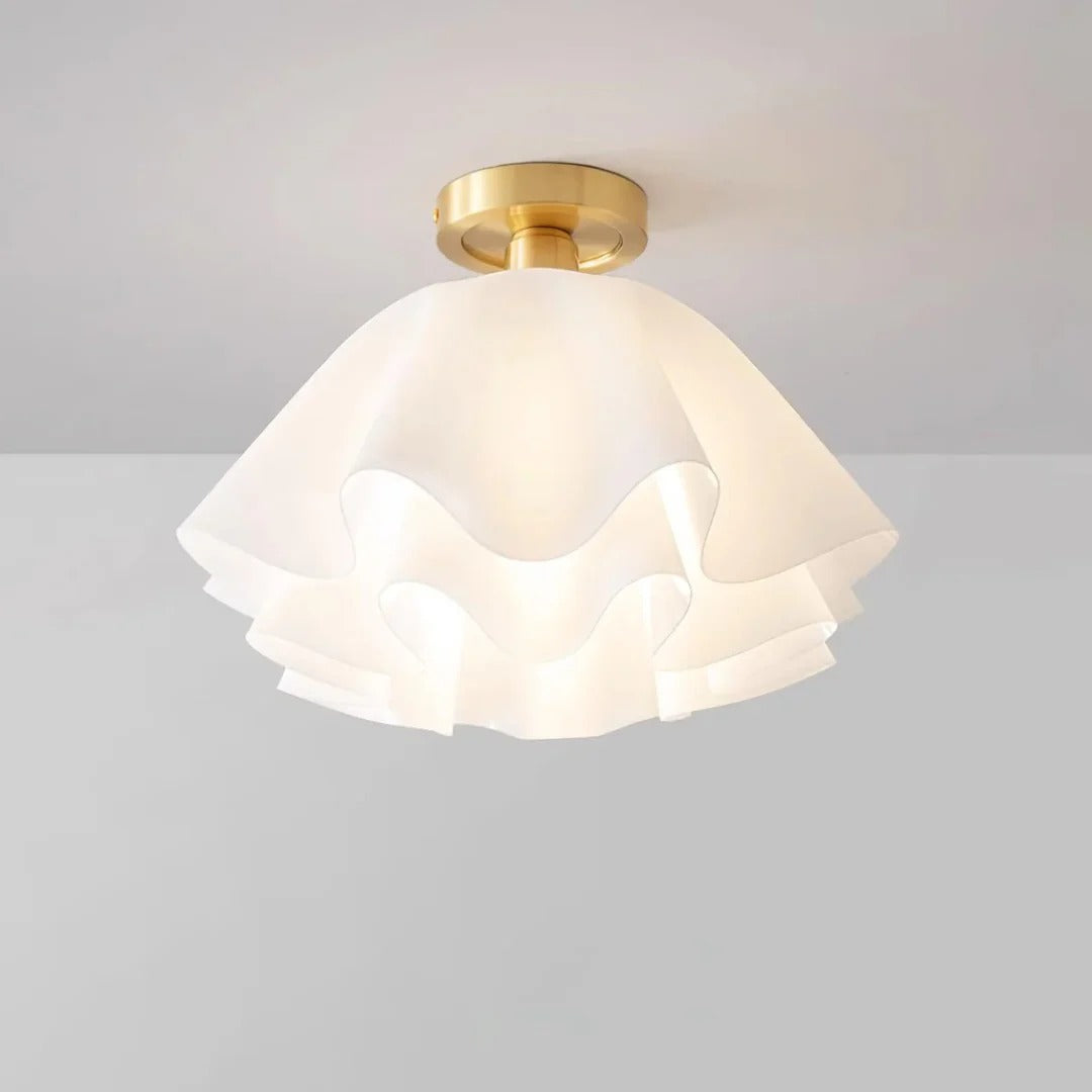 White Flower Ceiling Lamp - Vintage Style