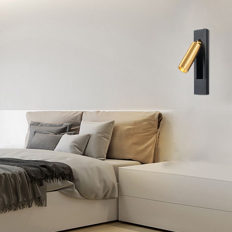 Adjustable Wall Lamp in Black & Gold Finish
