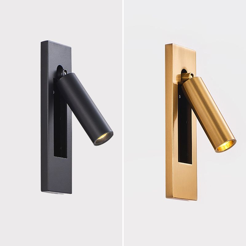 Adjustable Wall Lamp in Black & Gold Finish