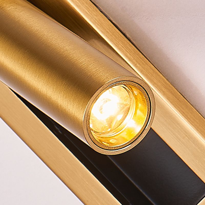 Adjustable Wall Lamp in Black & Gold Finish