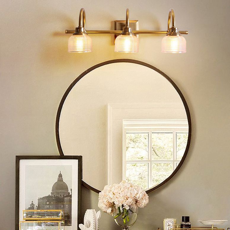 Antique Brass Wall Lamp, Dual-arm Elegance