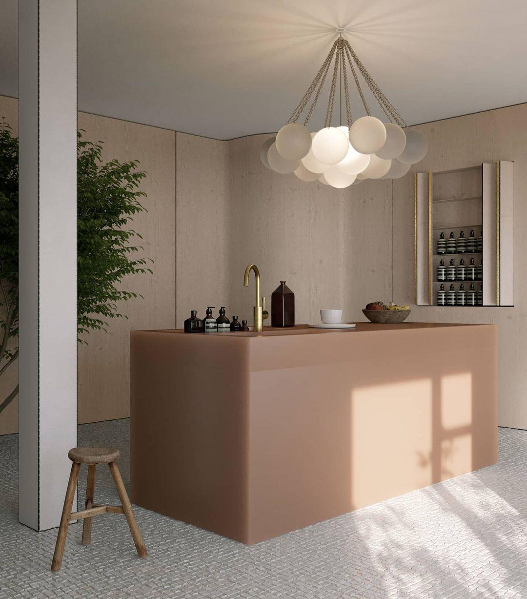 Minimalist Clustered Spherical Chandelier Fixture