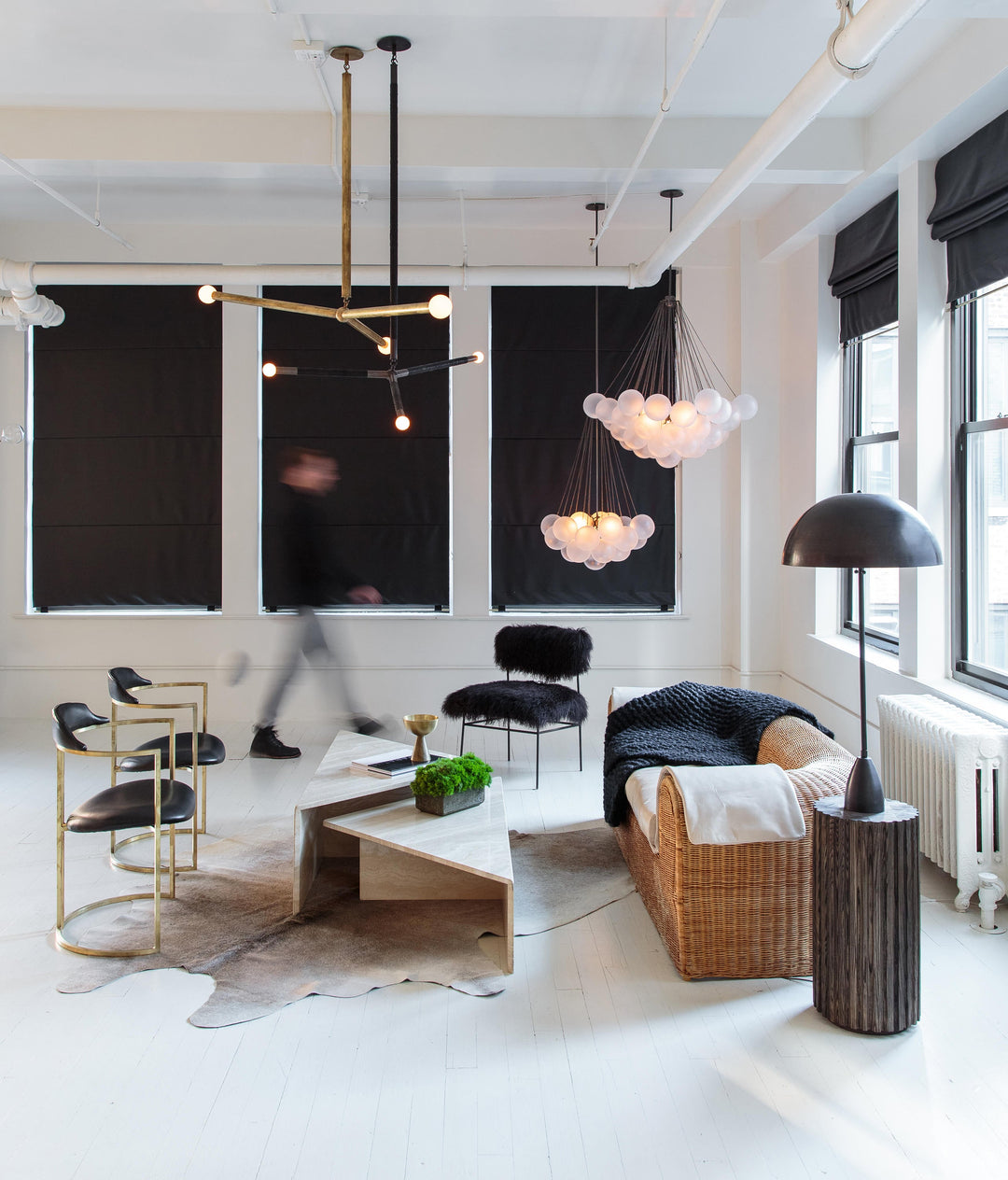 Minimalist Clustered Spherical Chandelier Fixture