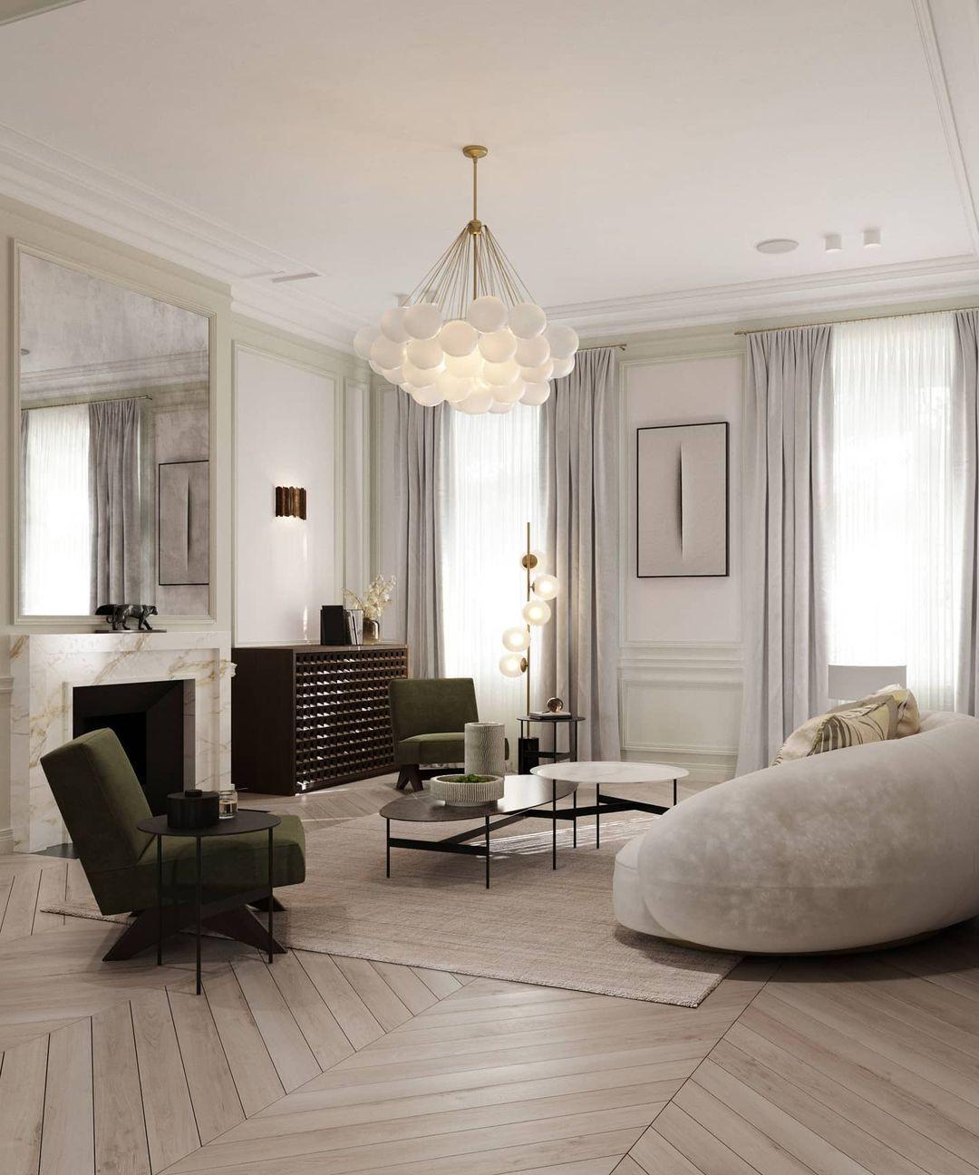 Minimalist Clustered Spherical Chandelier Fixture