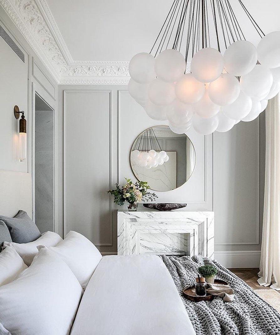 Minimalist Clustered Spherical Chandelier Fixture
