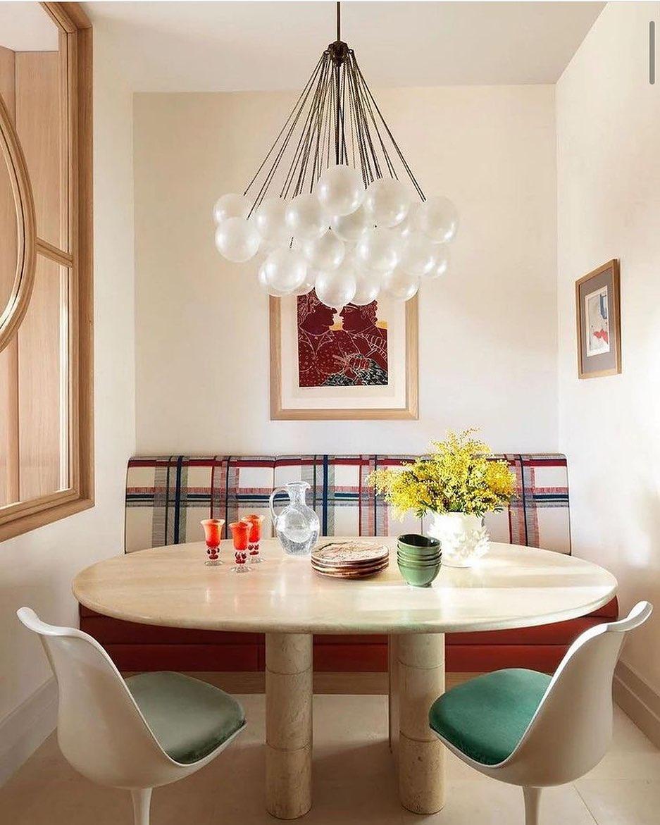 Minimalist Clustered Spherical Chandelier Fixture