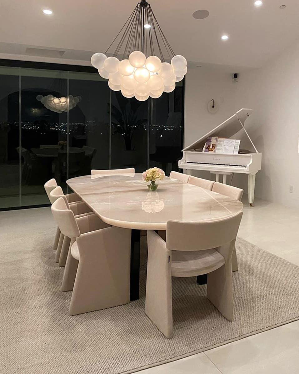 Minimalist Clustered Spherical Chandelier Fixture