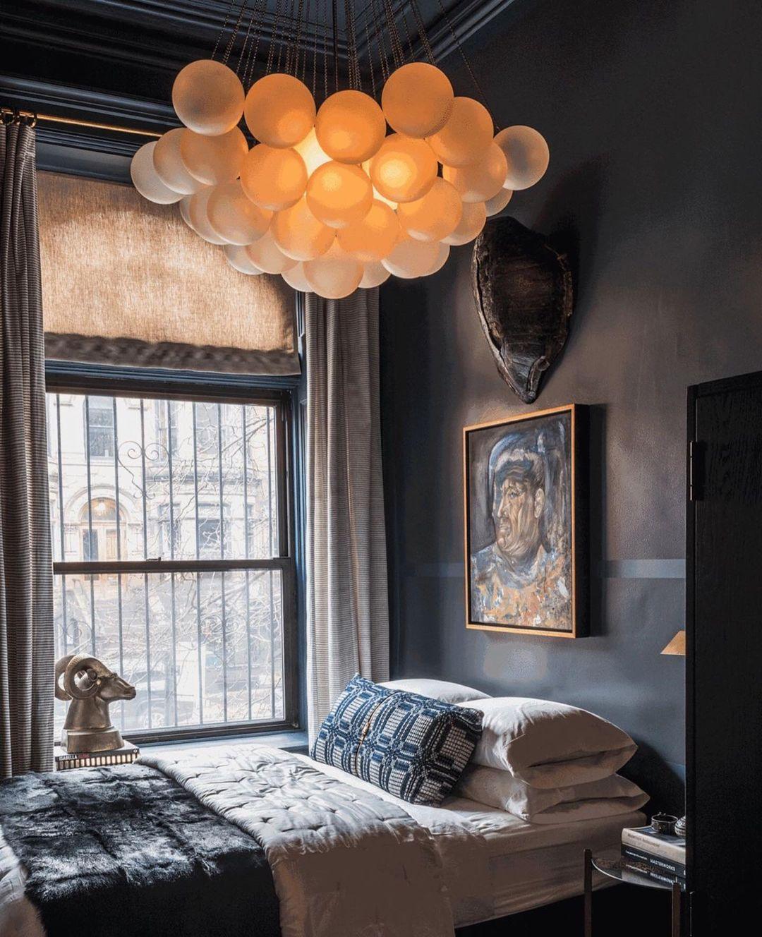 Minimalist Clustered Spherical Chandelier Fixture